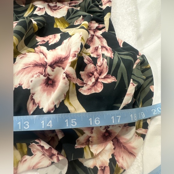 Kona Sol Women's ruffle Bandeau  - Floral Print botanical size XL XLarge - Picture 9 of 9